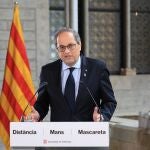 El presidente de la Generalitat, Quim Torra, en una declaración institucionalGENERALITAT28/07/2020