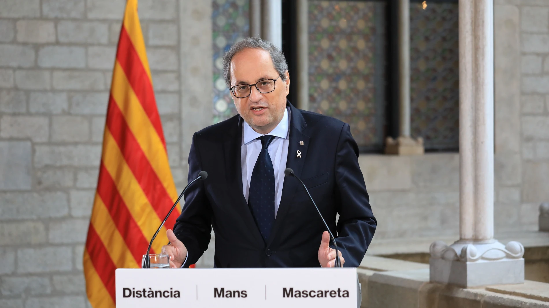 El presidente de la Generalitat, Quim Torra, en una declaración institucionalGENERALITAT28/07/2020