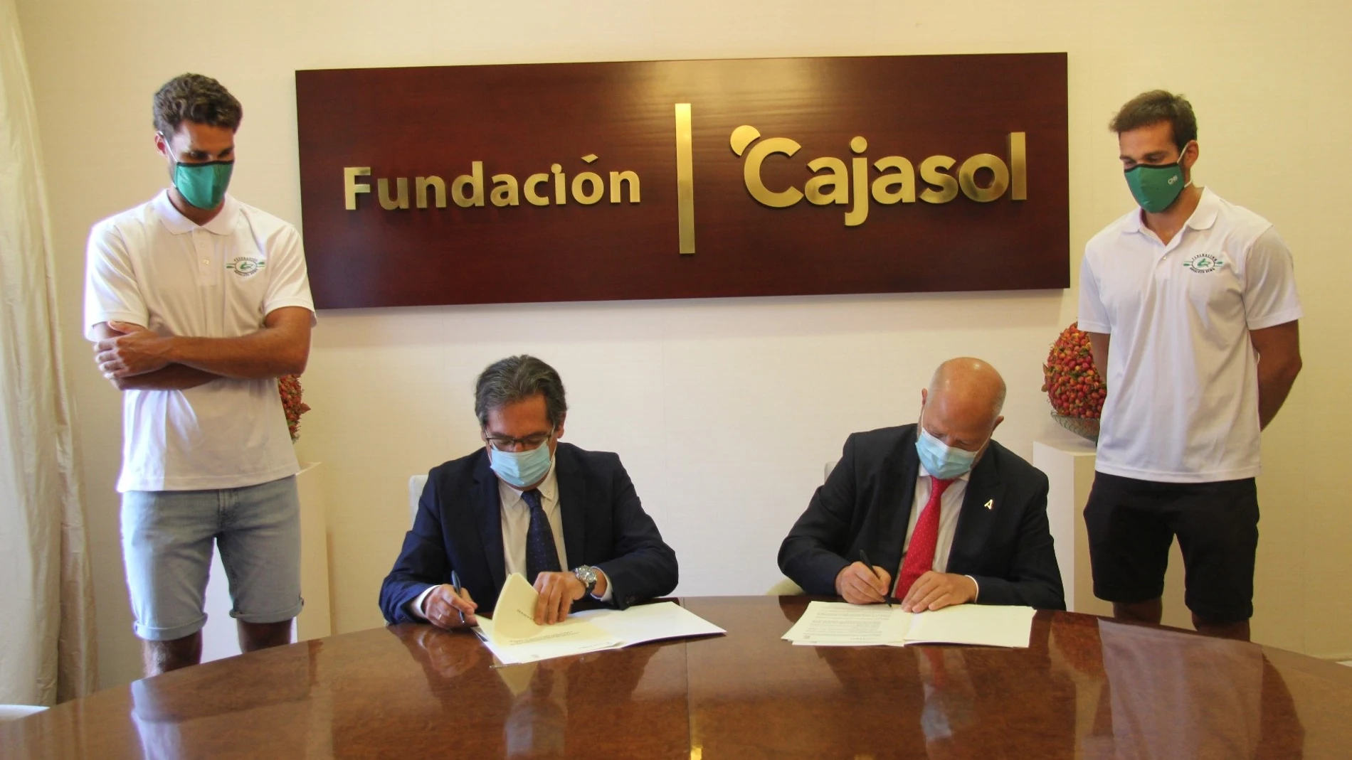 Educación.-Cajasol.-Fundación Andalucía Olímpica y Fundación Cajasol acuerdan colaborar en plan olímpico andaluz 2020-21