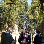 El presidente andaluz durante el encuentro con los dirigentes portugueses