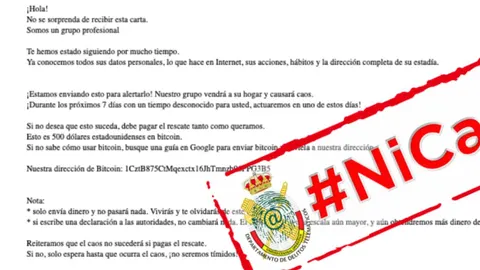 La carta de los estafadores