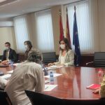La consejera de Empleo e Industria, Ana Carlota Amigo se reúne con los agentes sociales y económicos