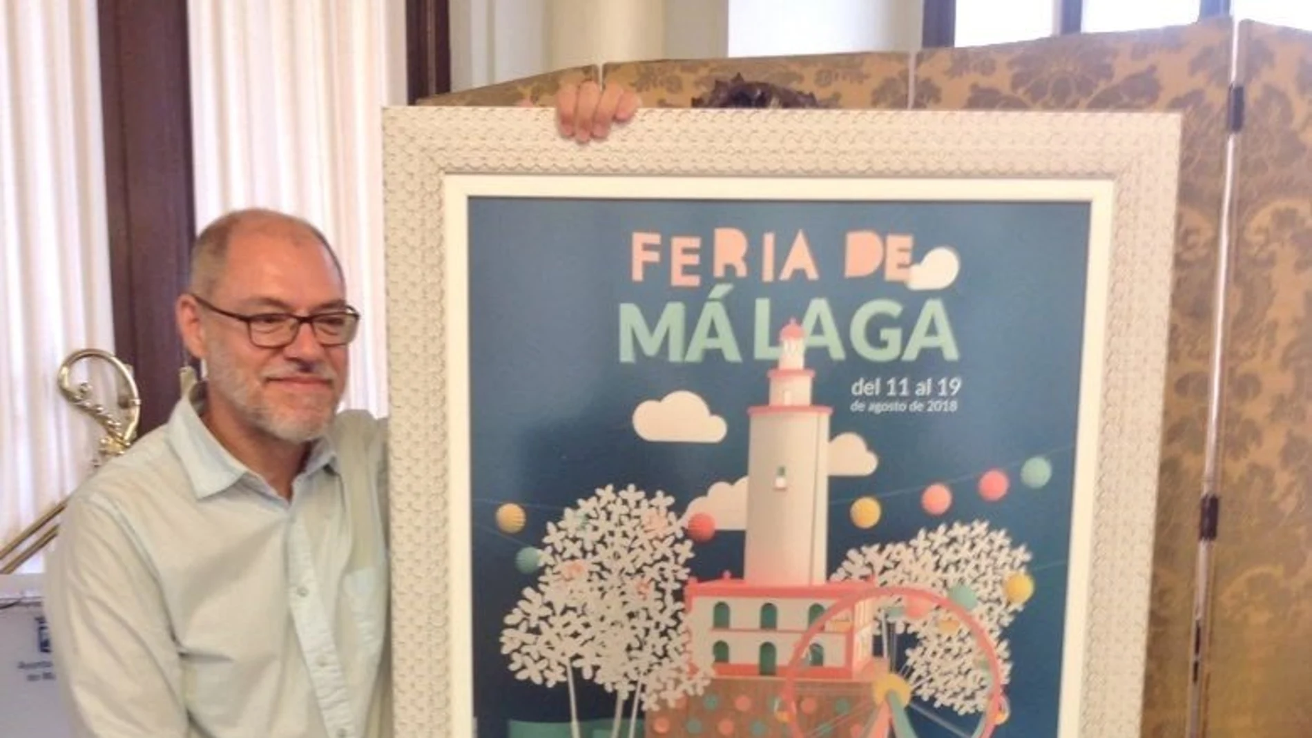 Pablo Aranda fue pregonero de la Feria de Málaga