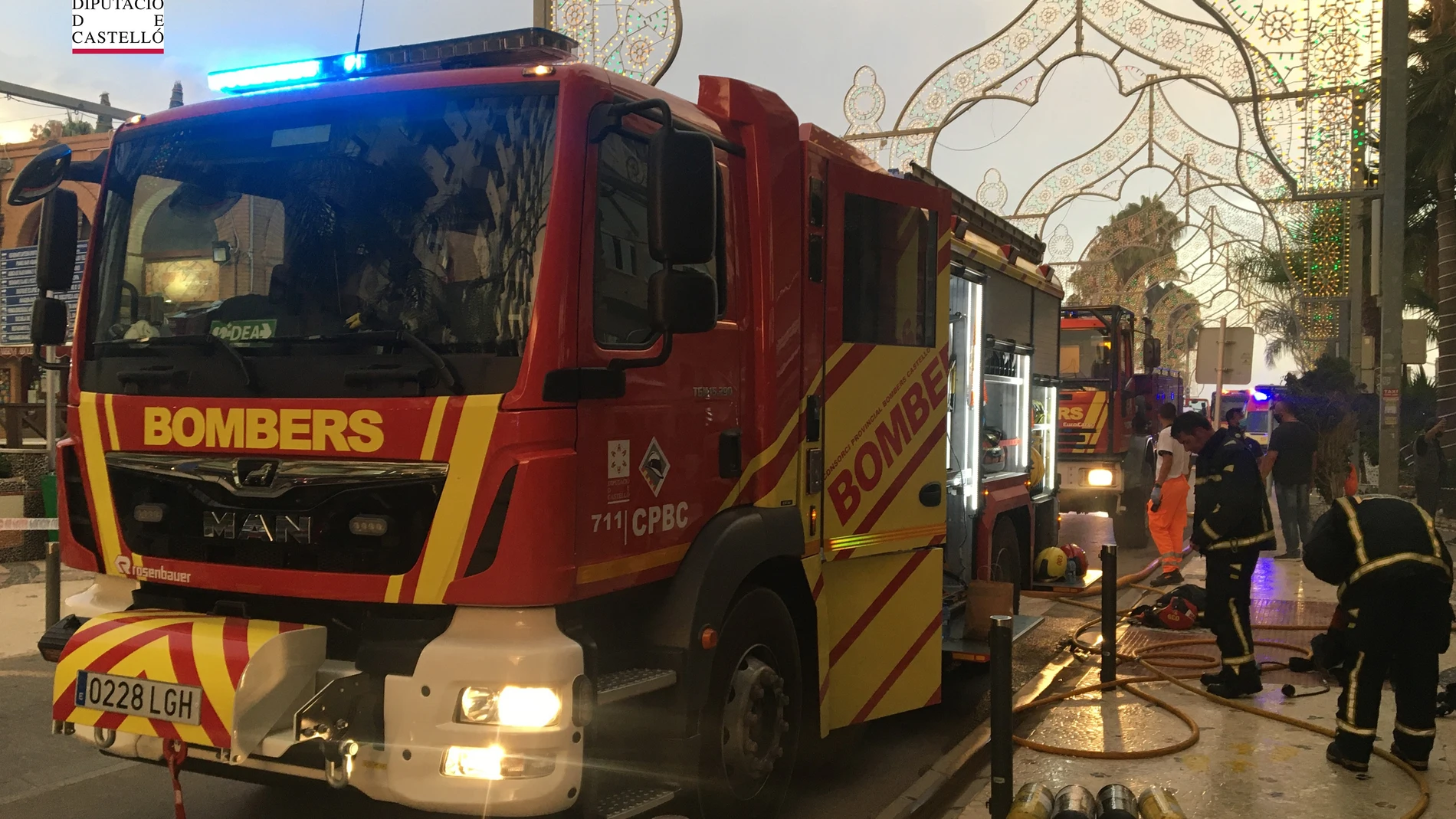 Castellón.- Sucesos.- Desalojadas 160 personas por un incendio en un balneario de Orpesa