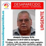 Desaparece un hombre de 72 años en Cartagena
