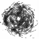 Dibujo de una espiral de la muerte