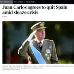  Así ha visto la prensa internacional la salida de Juan Carlos I