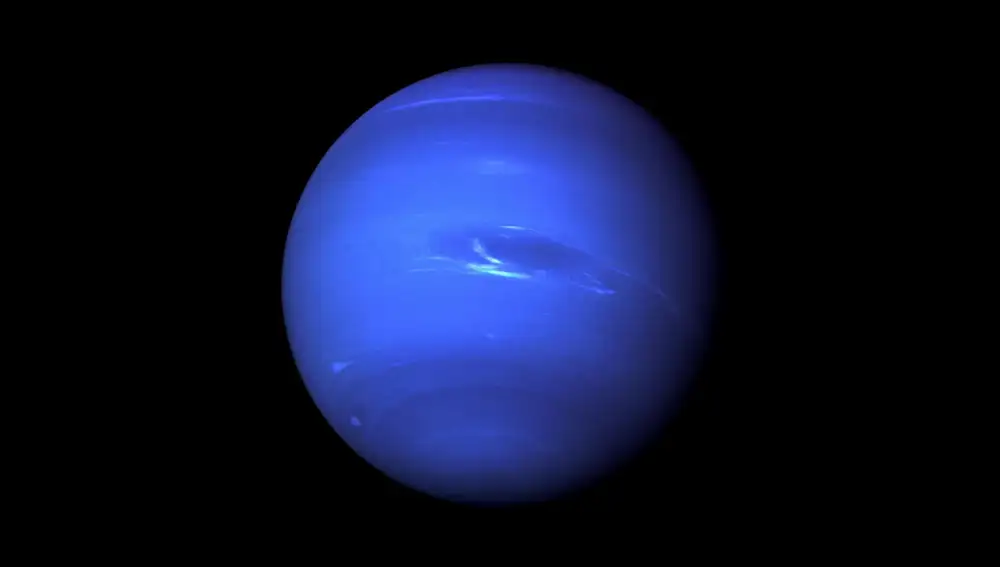 Imágenes de Neptuno tomadas por la sonda Voyager 2
