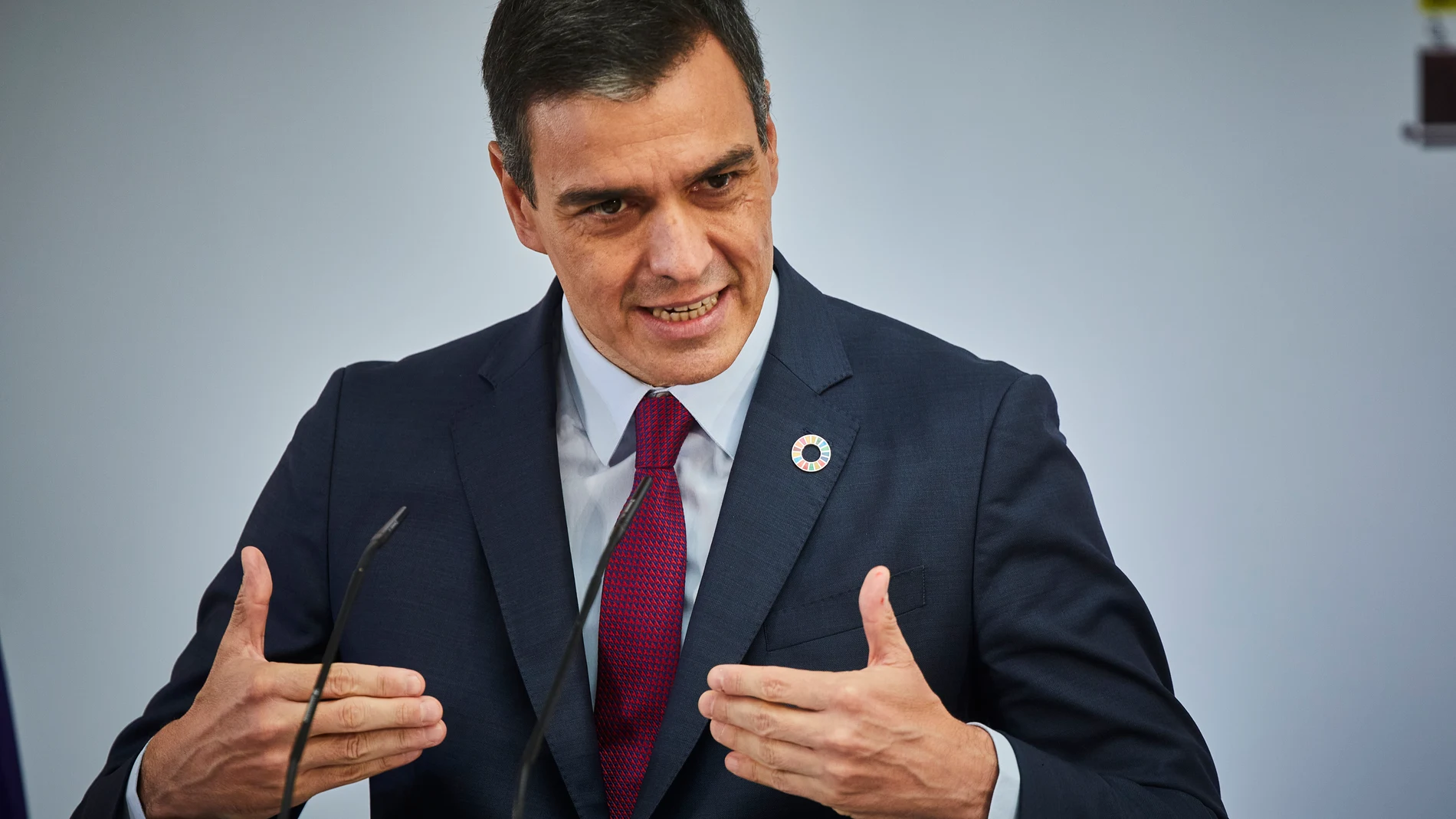 El presidente del Gobierno, Pedro Sánchez