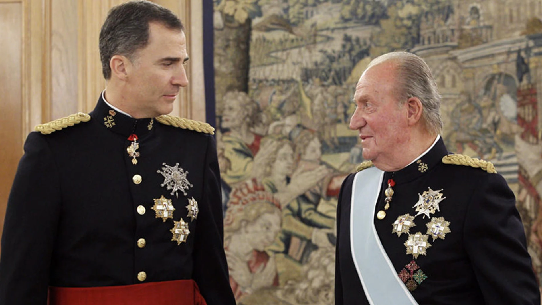 Felipe VI y Don Juan Carlos