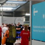 Centro para hacerse las pruebas PCR en el aeropuerto de Fráncfurt a los viajeros procedentes de países no seguros