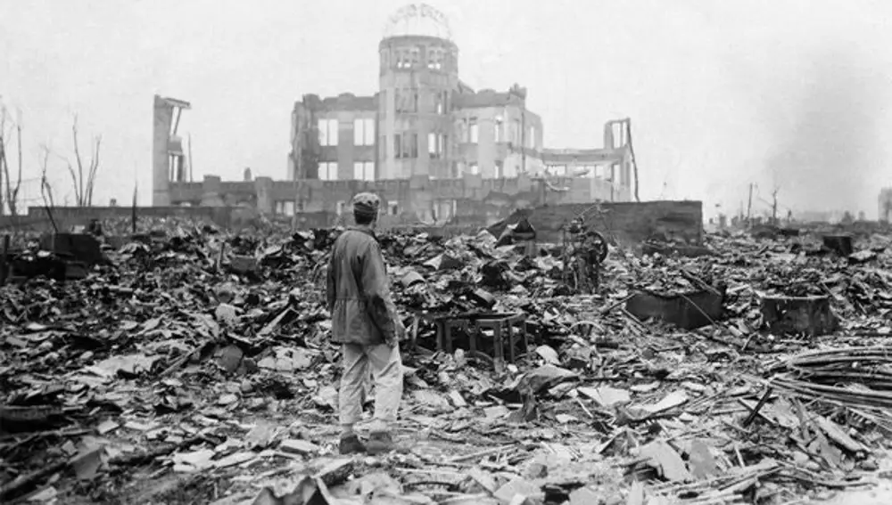 El 70 por ciento de la ciudad de Hiroshima quedó reducida a escombros tras la bomba