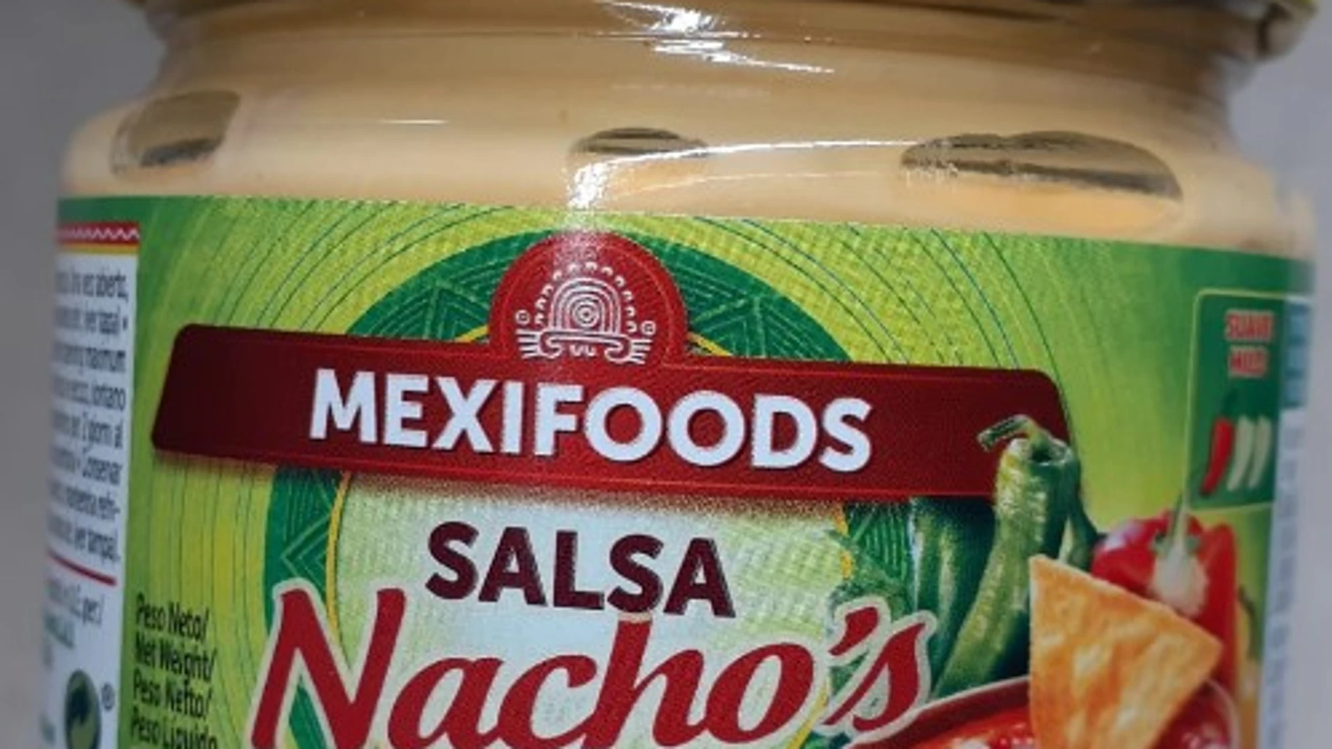 Las salsa de queso mal etiquetada