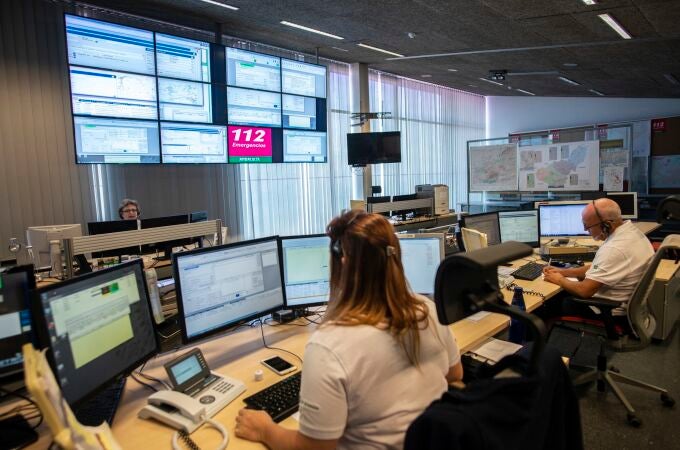 Sala regional del 112, donde se recibió la llamada sobre las 22.15 avisando del accidente mortal ocurrido en Granada
