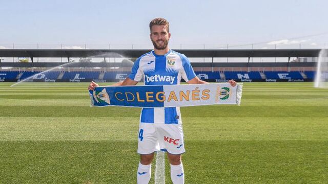 Kevin Rodrigues, en su presentación con el Leganés.