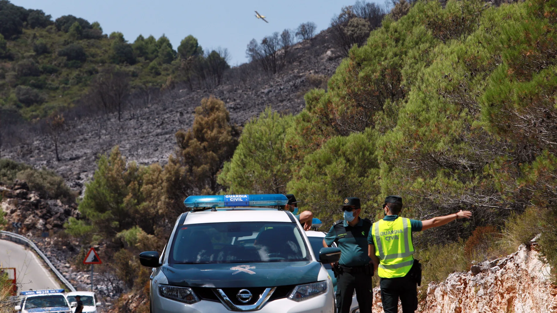 El incendio de Vall de la Gallinera, perimetrado tras arrasar 160 hectáreas
