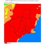 El nivel de riesgo de incendio forestal este lunes es extremo en toda la Región de Murcia