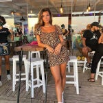 Aretha Fusté con vestido de Zara.