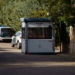 Caseta de seguridad de la Guardia Civil junto al chalet del vicepresidente del Gobierno, Pablo Iglesias