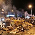 Segunda noche de protestas en Minsk por el fraude electoral en las elecciones presidenciales del domingo
