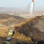 Bomberos dan por controlado el incendio declarado este lunes por la noche en la Sierra de Carrasquilla, en Lorca