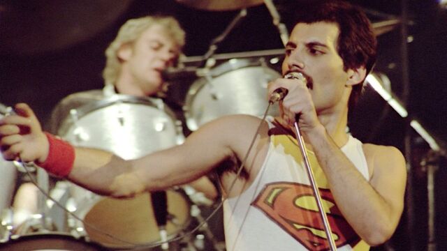 Freddie Mercury en un concierto