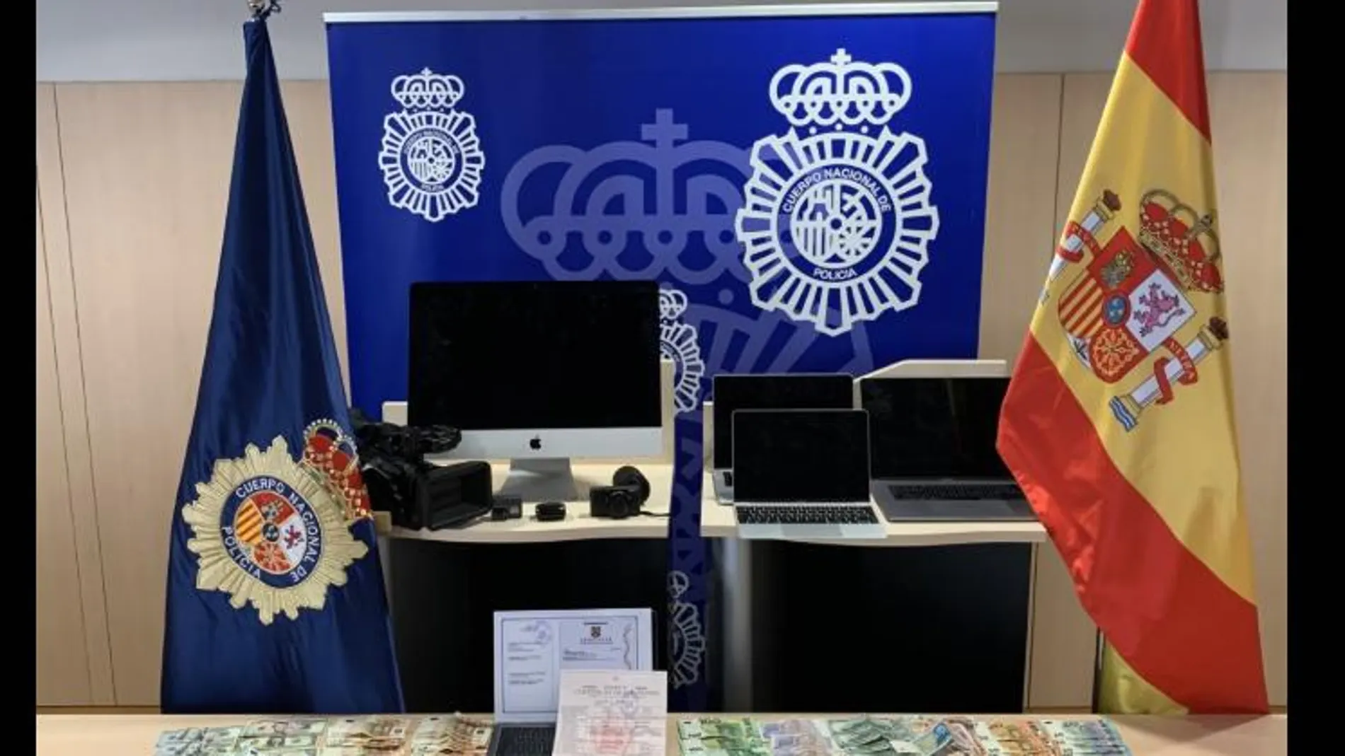 Material incautado por la Policía