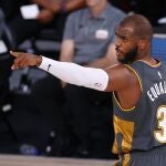 Chris Paul, base de los Thunder, uno de los protagonistas de la jugada caliente ante los Heat