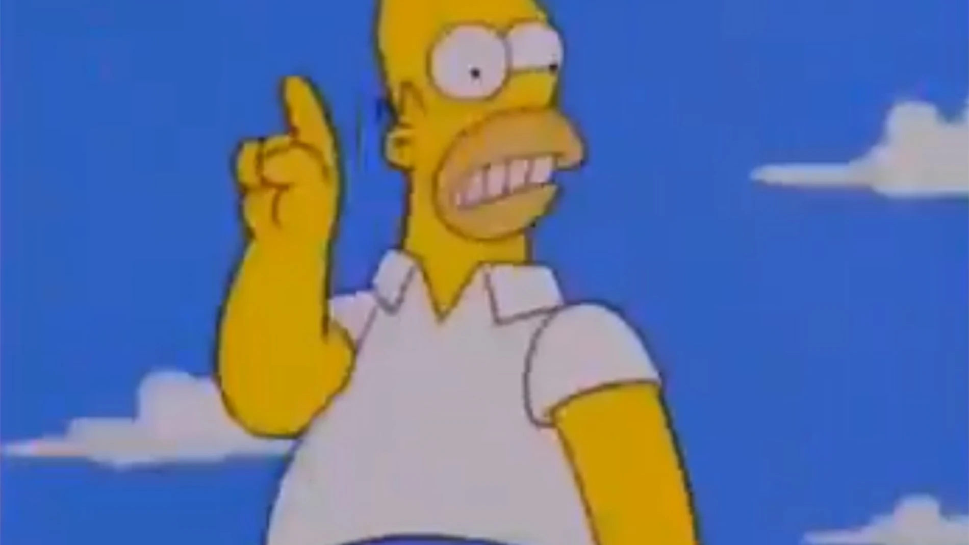 Homer Simpson, en un fotograma del vídeo publicado por el Extremadura.