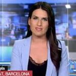La presentadora del canal 24 horas de RTVE, Cristina Pampín
