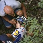 Remco Evenepoel, después de despeñarse por un puente