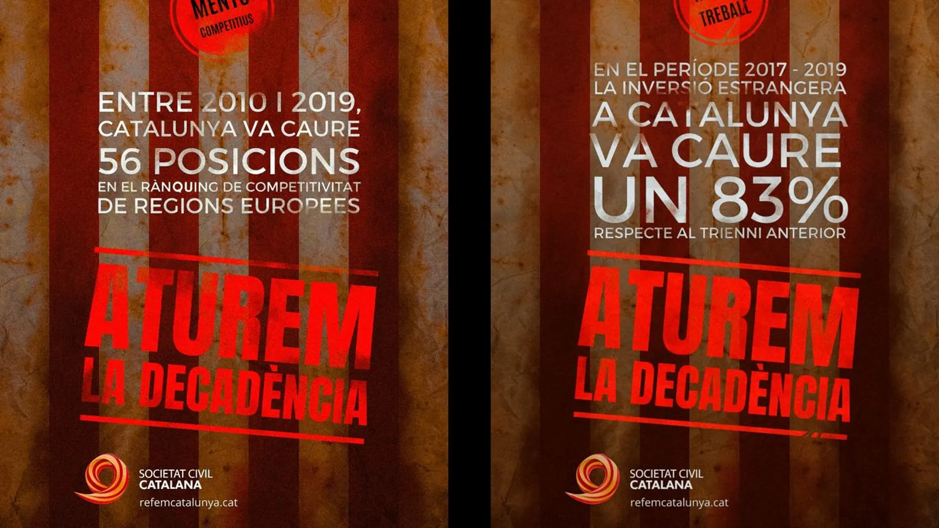 Campaña de Societat Civil Catalana contra las consecuencias económicas del "procés"