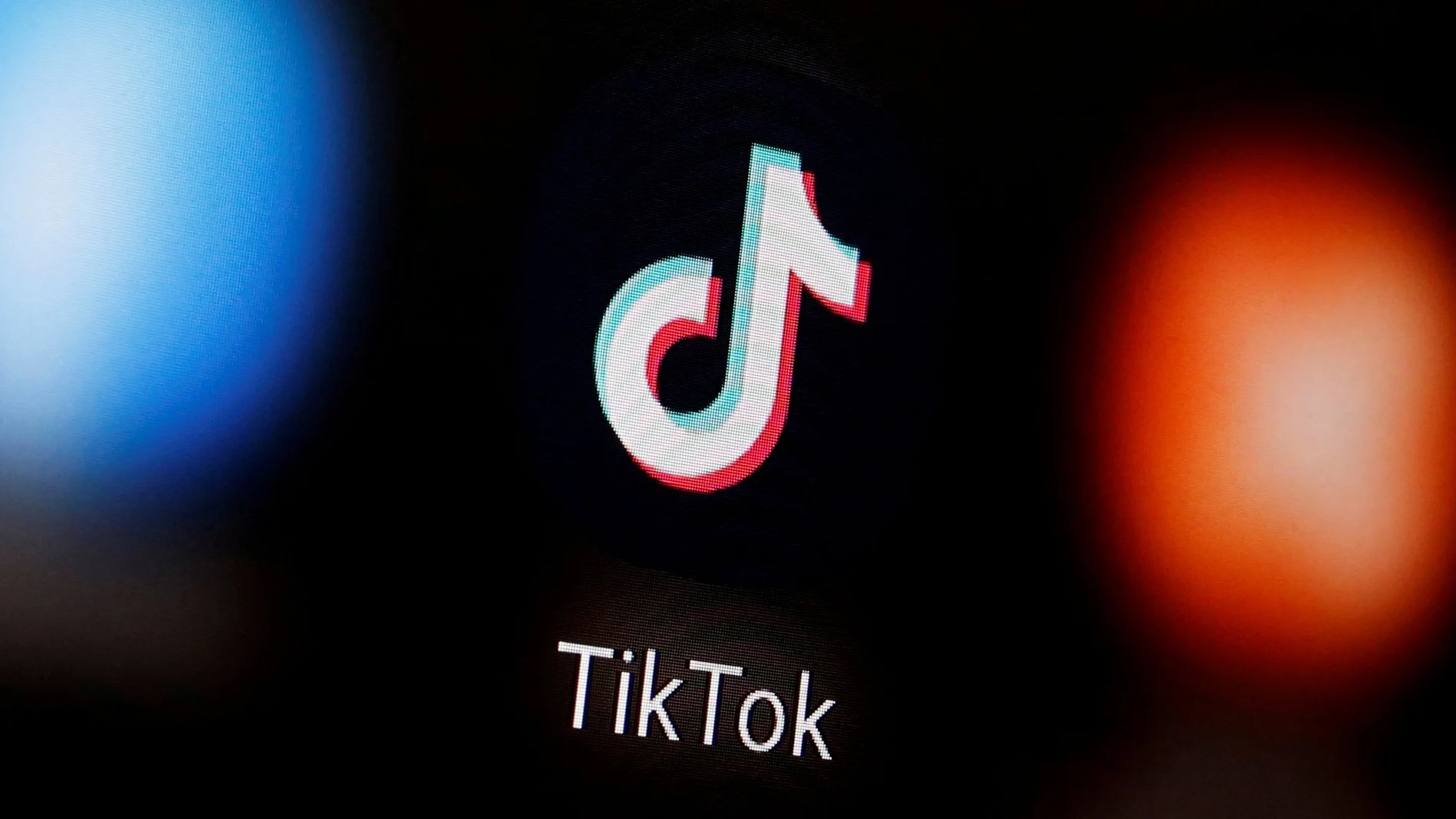 FILE PHOTO: A TikTok logo is displayed on a smartphone