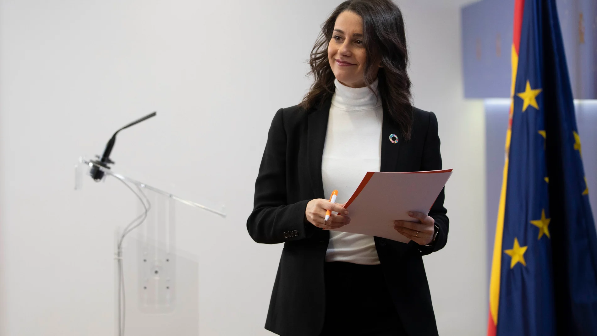 La líder de Ciudadanos, Inés Arrimadas, en el Congreso de los Diputados. ©Gonzalo Pérez Mata