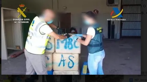 Varios de los fardos que se intervinieron