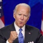 El exvicepresidente, Joe Biden, durante el último día de la Convención del Partido Demócrata