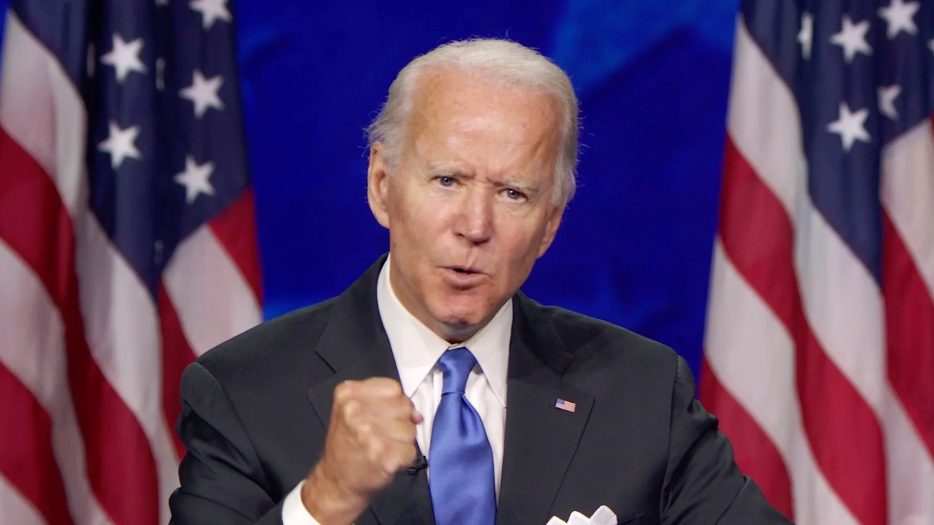 El exvicepresidente, Joe Biden, durante el último día de la Convención del Partido Demócrata