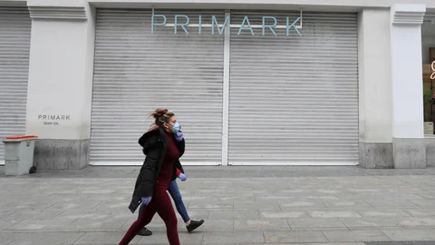 Tienda de Primark cerrada en Madrid el pasado mes de marzo