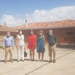 La presidenta de la Diputación de Palencia, Ángeles Armisén, visita Villahán