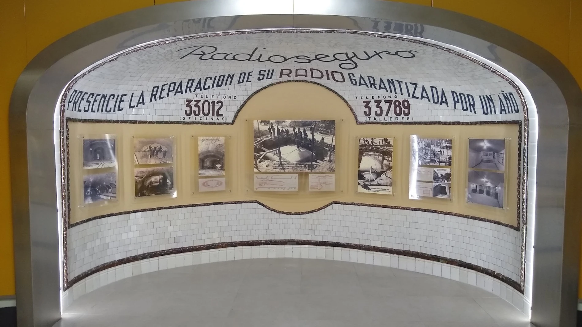 Las hornacina que puede verse en la estación de Bilbao/Foto: Dominio público