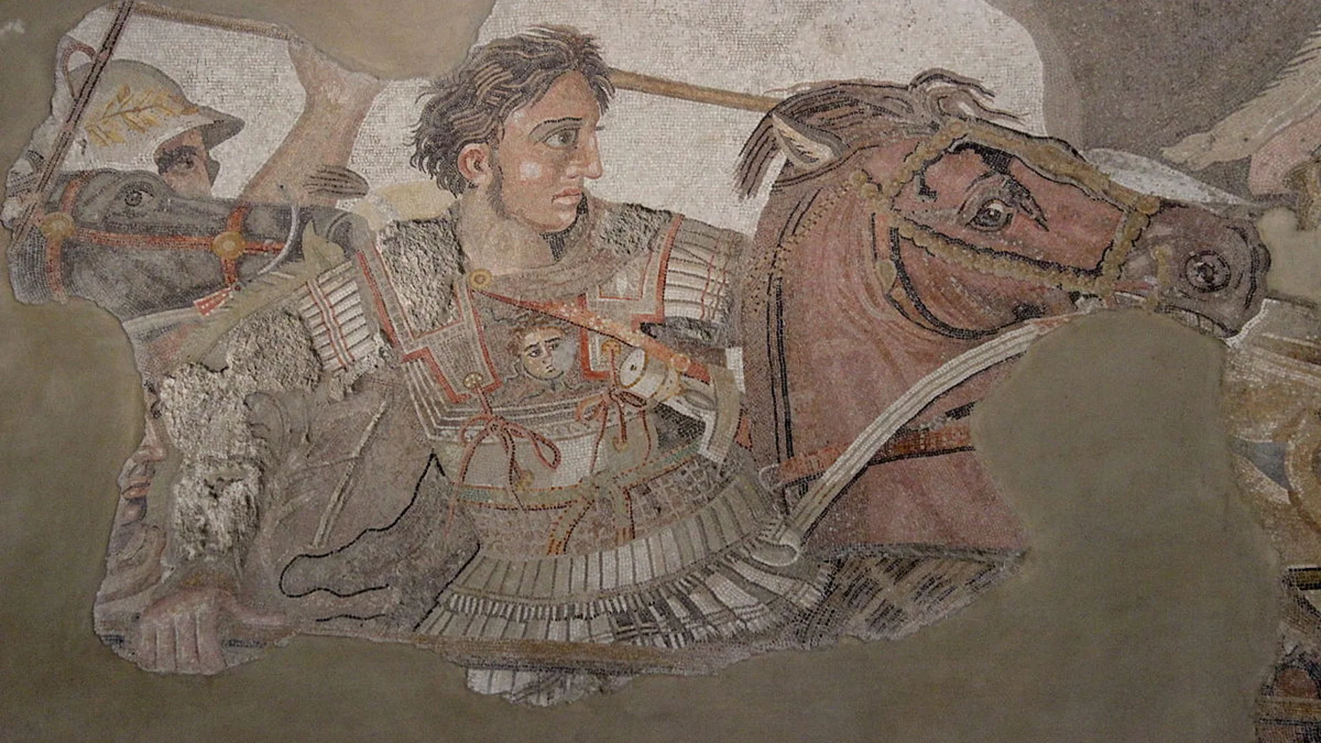 Mosaico de Alejandro Magno, procedente de Pompeya