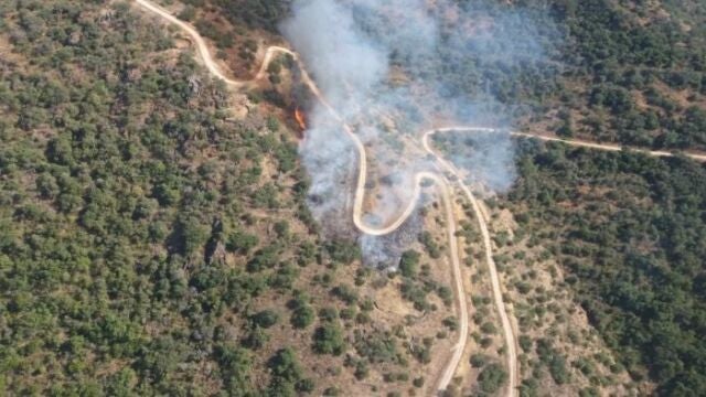 Incendio en Saucelle.@NATURALEZACYL23/08/2020