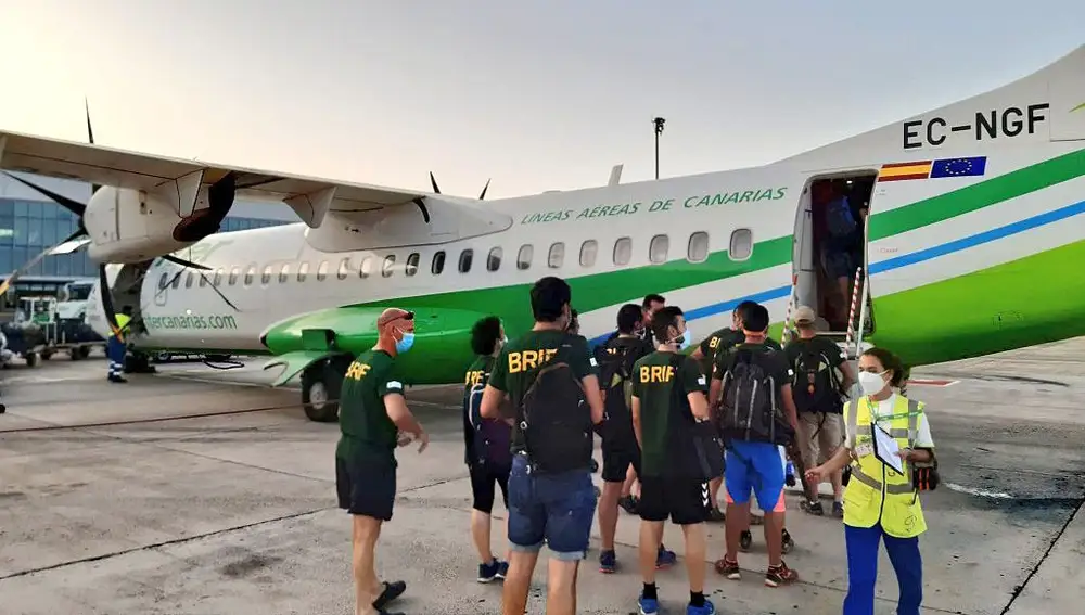 Miembros del Brif de Lubia se trasladan a Canarias