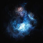 Impresión artística de la galaxia Cosmos Redshift 7.