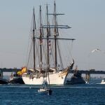 El buque escuela de la Armada española "Juan Sebastián de Elcano"