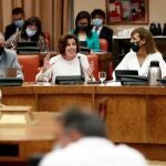 La diputada de Vox Rocío De Meer interviene en la sesión de la Diputación Permanente celebrada este martes en el Congreso.