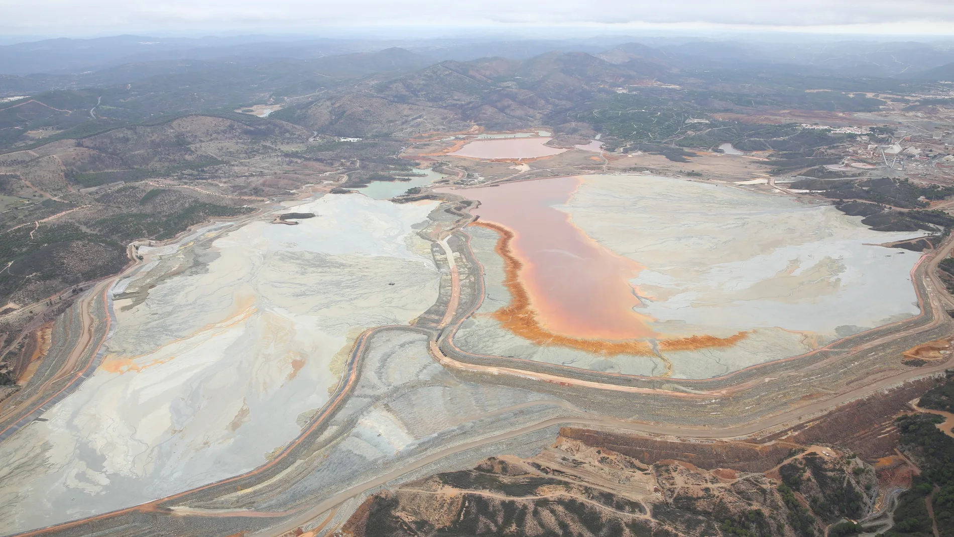 Vista aérea de la zona de la mina de Riotinto