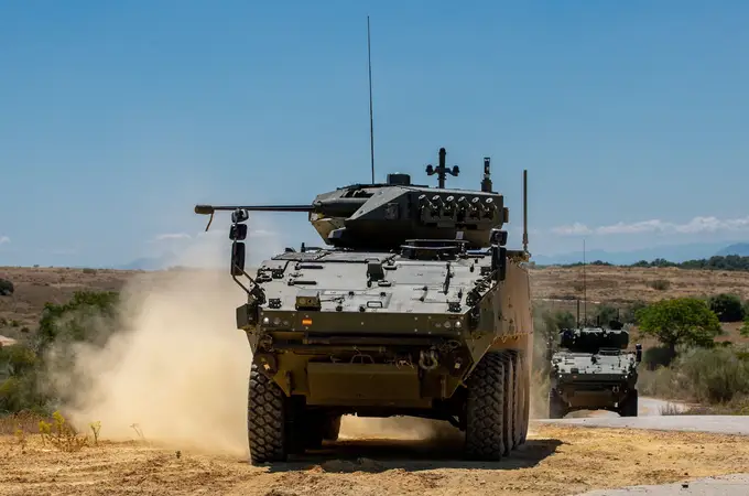 La Legión construye un puesto de tiro para el nuevo vehículo de combate VCR 8x8 Dragón