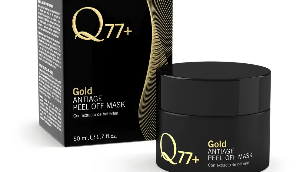 Mascarilla reafirmante Gold Peel Off de Q77+ (40 €)