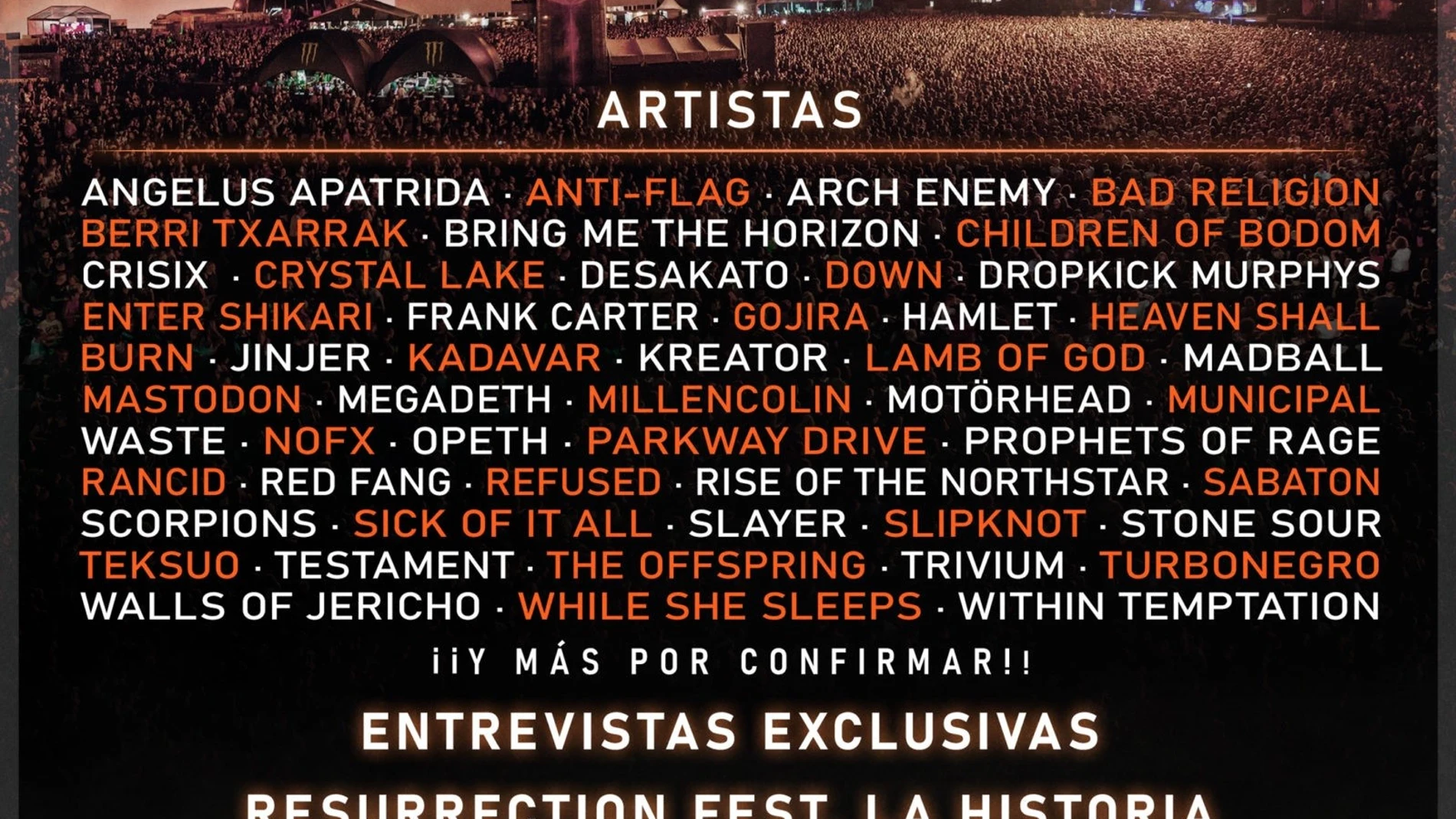 El Resurrection Fest se reencuentra con su público este fin de semana en formato online, tras suspenderse la versión XS
